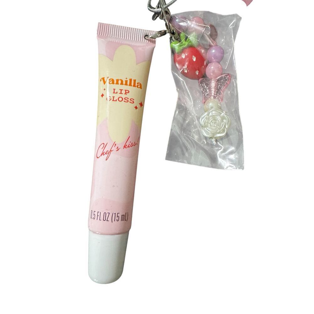 NWT Vanilla Lip Gloss With Charm